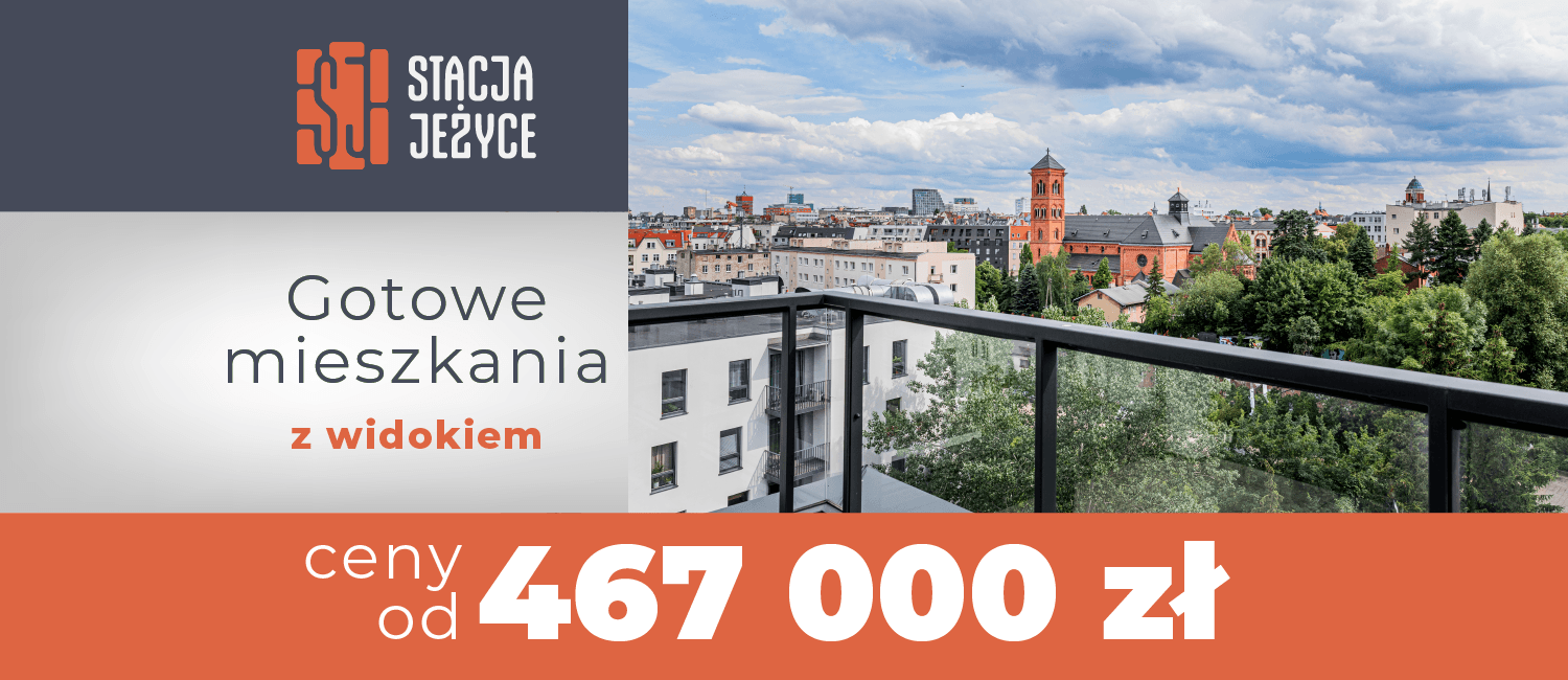 Stacja Jeżyce - gotowe mieszkania od 467 000 zł